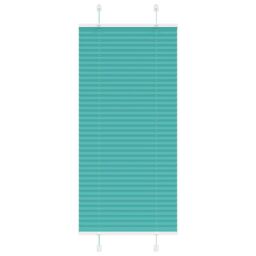 Berkfield Home Pleated Blind Petrol Green 60x150 cm Fabric Width 59.4 cm Polyester - thumbnail 1