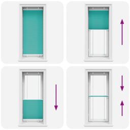 Berkfield Home Pleated Blind Petrol Green 60x150 cm Fabric Width 59.4 cm Polyester - thumbnail 5