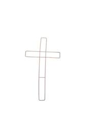 KDMD Wire Cross Frame 24 Inches Gold - thumbnail 2