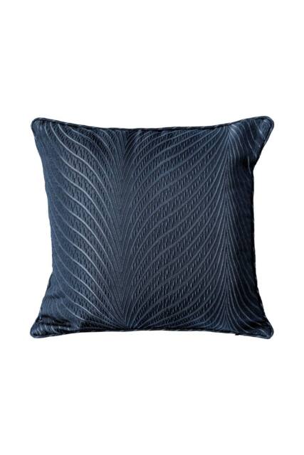 New Edge Blinds Wave Collection Cushion Cover in Mid Navy - Size: 43 cm x 43 cm - image 1