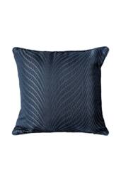 New Edge Blinds Wave Collection Cushion Cover in Mid Navy - Size: 43 cm x 43 cm
