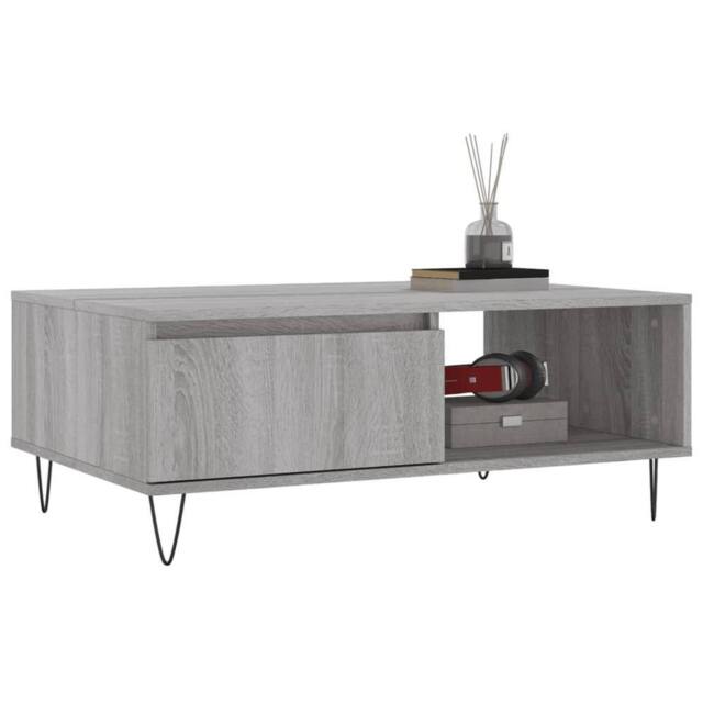 Berkfield Home Decorative Coffee Table Grey Sonoma 90x60x35 cm Engineered Wood - Size: 90 x 60 x 35 cm - image 1