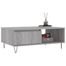 Berkfield Home Decorative Coffee Table Grey Sonoma 90x60x35 cm Engineered Wood - Size: 90 x 60 x 35 cm