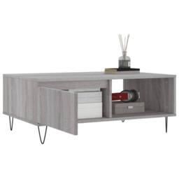 Berkfield Home Decorative Coffee Table Grey Sonoma 90x60x35 cm Engineered Wood - Size: 90 x 60 x 35 cm - thumbnail 4