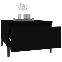 Berkfield Home Side Table Black 50x46x35 cm Engineered Wood - Size: 50 x 46 x 35 cm - thumbnail 5