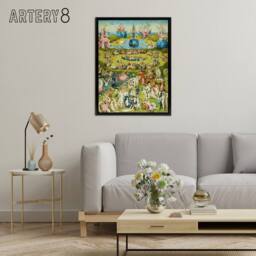 "Artery8 Bosch Garden Earthly Delights Framed Canvas Wall Art Print - Size: W12"" x H16""" - thumbnail 3