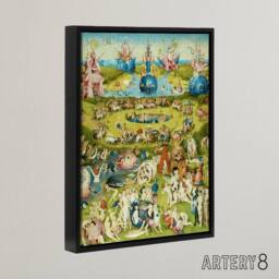 "Artery8 Bosch Garden Earthly Delights Framed Canvas Wall Art Print - Size: W12"" x H16""" - thumbnail 2