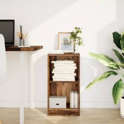 Berkfield Home Bookcase Old Wood 40x24x76 cm Engineered Wood in Brown - Size: 40 x 24 x 76 cm - thumbnail 3