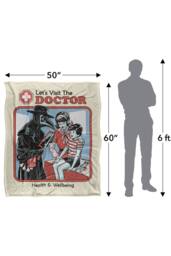 Steven Rhodes Let'S Visit The Doctor Silky Super Soft Throw Blanket - Size: Large - thumbnail 3