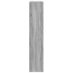 Berkfield Home Room Divider Bookcase 4-Tier Grey Sonoma 143.5x29x143.5 cm Engineered Wood - thumbnail 6