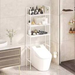 Hinsinc 3-Tier Over Toilet Storage Rack for Bathroom White - thumbnail 3