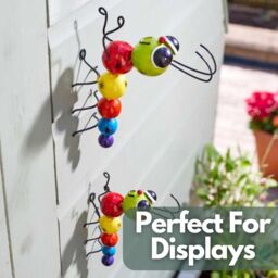 Marco Paul 15cm Multicoloured Metal Caterpillar Wall Art for Garden - thumbnail 6
