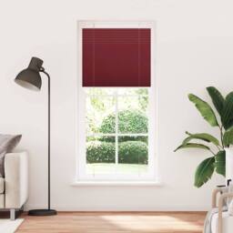 Berkfield Home Pleated Blind Bordeaux Red 85x200 cm Fabric Width 84.4 cm Polyester