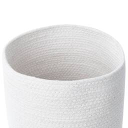 Wyld and Coco Boho Cotton Jute Storage Baskets Set of 3 White Natural in Beige - thumbnail 5