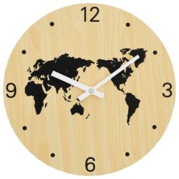 Berkfield Home Wall Clock Yellow & Black √ò30 cm Engineered Wood - thumbnail 2