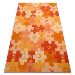 RugsX Puzzle Rug in Orange - Size: 100 cm x 150 cm