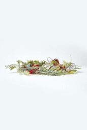 Homescapes Artificial Wreath with Berries & Pinecones, 18 Inches in Green - thumbnail 3