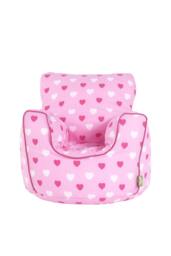 Bean Lazy Women's Cotton Pink Hearts Bean Bag Arm Chair with Beans Child / Teen size - Size: Large - thumbnail 1