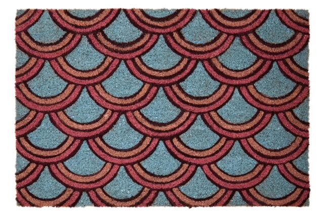 Orsina Deco Doormat, Stylish Coir Mat With Art Deco Pattern & Durable PVC Backing, Hard-Wearing And - Size: Medium - image 1