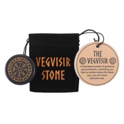 Something Different Vegvisir Viking Compass Pocket Stones (Pack of 24) in Black - thumbnail 2