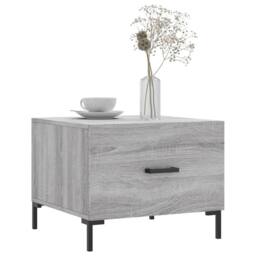 Berkfield Home Coffee Table Grey Sonoma 50x50x40 cm Engineered Wood - Size: 50 x 50 x 40 cm - thumbnail 3