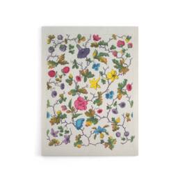 "Artery8 Louis Albert DuBois Floral Design For Textile Canvas Wall Art Print in White - Size: W12"" x H16""" - thumbnail 1