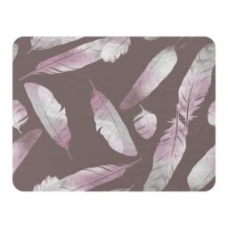 Benjamin Tate Design Imprints Bird Feathers Blanket in Natural - Size: 120 cm x 150 cm - thumbnail 1