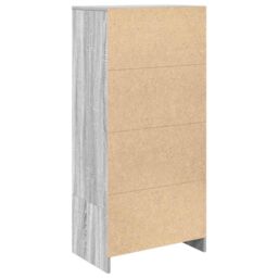 Berkfield Home Cabinet with Drawer Grey Sonoma 55.5x34x119.5 cm Engineered Wood - thumbnail 8
