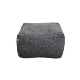 rucomfy Beanbags rucomfy Indoor Bean Bag Ottoman - Weave Pouffe Footstool in Grey - thumbnail 2