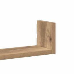 Berkfield Home Wall Shelf 3 pcs Artisian Oak Engineered Wood in Brown - thumbnail 7