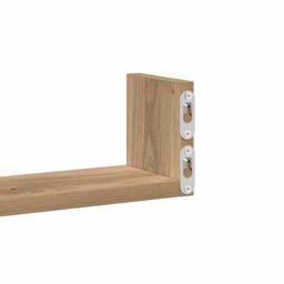Berkfield Home Wall Shelf 3 pcs Artisian Oak Engineered Wood in Brown - thumbnail 8