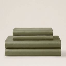 Bedable 100% Cotton Bedding Set Sateen 460 Thread Count - Soft Bedding in Green - Size: Double - thumbnail 2