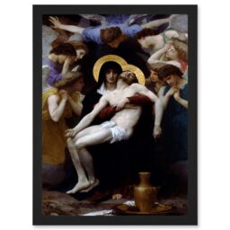 William Adolphe Bouguereau Pieta Jesus Mary Christian Artwork Framed Wall Art Print A4 - thumbnail 1