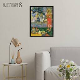 "Artery8 Hail Mary La Orana Maria Paul Gauguin Framed Canvas Wall Art Print - Size: W12"" x H16""" - thumbnail 3