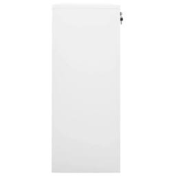 Berkfield Home Office Cabinet White 90x40x102 cm Steel - Size: 90 x 40 x 102 cm - thumbnail 3
