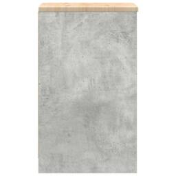 Berkfield Home Durable Garage Storage Cabinet Concrete Grey 40x51x85 cm Solid Wo - Size: 40 x 51 x 85 cm - thumbnail 6