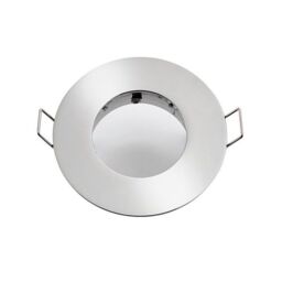Netlighting Speculo LED Fire Rated 1 Light Bathroom Recessed Light Chrome Plate Glass IP65 in Grey - thumbnail 2