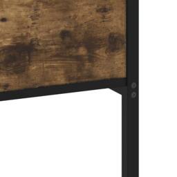 Berkfield Home Elegant Bed Frame without Mattress Smoked Oak 140x200 cm Engineer in Brown - thumbnail 7