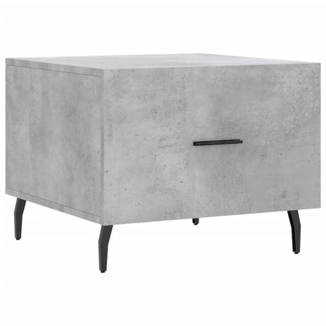 Berkfield Home Coffee Table Concrete Grey 50x50x40 cm Engineered Wood - Size: 50 x 50 x 40 cm - image 1