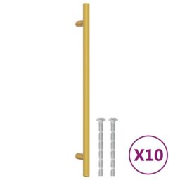 Berkfield Home Cabinet Handles 10 pcs Gold 224 mm Stainless Steel - thumbnail 2