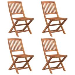 Berkfield Home 5 Piece Garden Dining Set Solid Wood Acacia in Brown - thumbnail 4