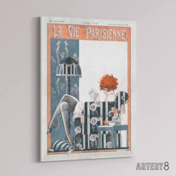 "Artery8 La Vie Parisienne The Breviary Canvas Wall Art Print - Size: W24"" x H32""" - thumbnail 2