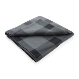 XD Design Fleece Plaid Blanket in Dark Grey - thumbnail 1