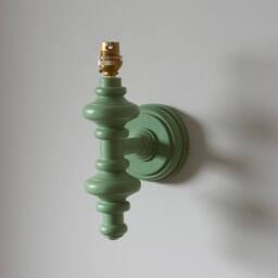 Netlighting Carnaby Green Wall Light Green Fabric Zigzag Shade 20cm B22 - thumbnail 5