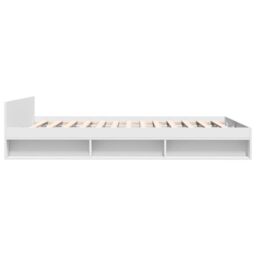 Berkfield Home Bed Frame with Drawers without Mattress White 150x200 cm King Size - thumbnail 5