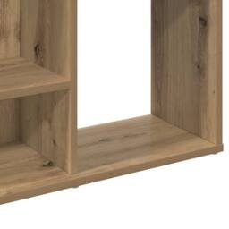 Berkfield Home Room Divider/Book Cabinet Artisan Oak 100x24x140 cm Engineered Wood in Brown - Size: 100 x 24 x 140 cm - thumbnail 8