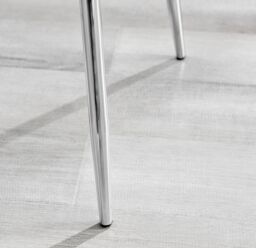 FurnitureboxUK Novara Round Glass Dining Table & 4 Nora Silver Leg Chairs in Cream - thumbnail 9