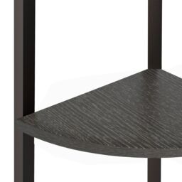 Berkfield Home 5-Tier Corner Shelf Black 45.5x31.5x180 cm - thumbnail 6