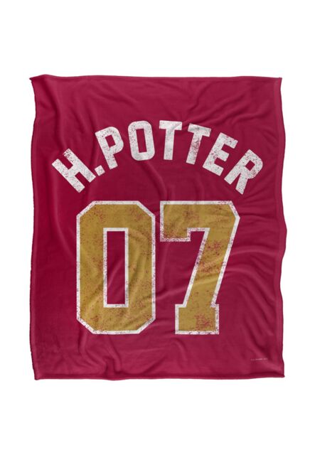 Harry Potter Potter Jersey Silky Touch Super Soft Throw Blanket 152 X 127 cm in White - image 1