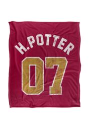 Harry Potter Potter Jersey Silky Touch Super Soft Throw Blanket 152 X 127 cm in White - thumbnail 1